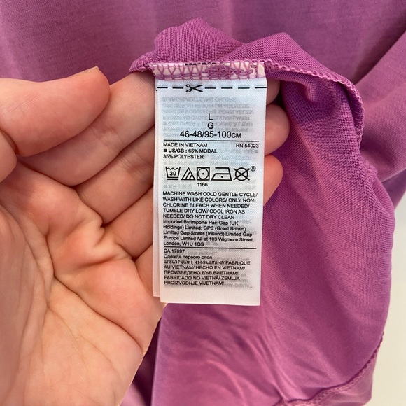 Banana Republic Sandwash Modal Ruched-Sleeve Top - Picture 6 of 6